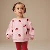 Jumping Meters 100% Cotton 2-7T Sweatshirts Autumn Ladybug Baby Clothes Fashion Kids Girls Clothing Long Sleeve Tops Sweatshirts