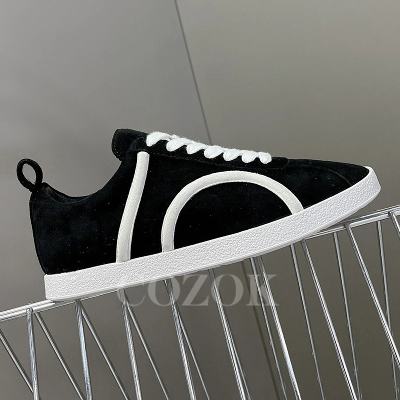 

Autumn New Female Small White Shoes 2023 Appear Thin Thick Bottom Loafers Full Of Design Sense Non-slip Ladies Sneakers
