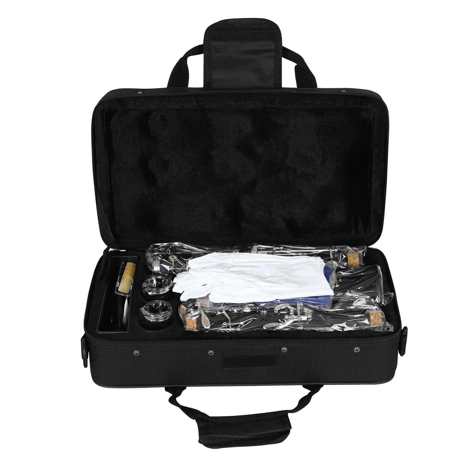 IRIN IN570 Clarinet 17 Key Bb Clarinet Black Professional Woodwind Instrument Bakelite Wood Clarinette with Box Reed Accessories