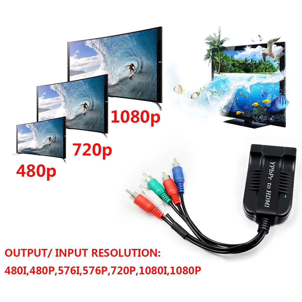 Component Imput Upgrade Your Legacy AV Setup with a Reliable 4K TV Components Input ...