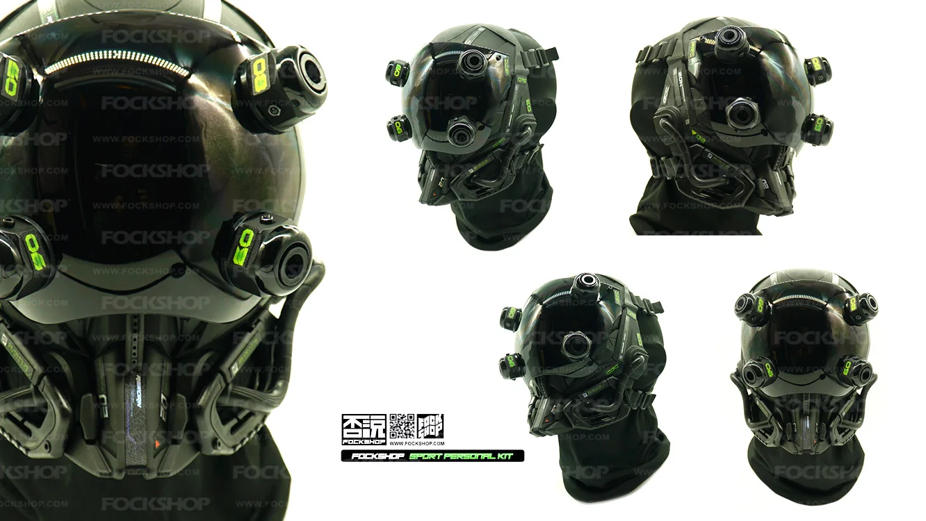 Fockshop 2022 Cybermask futuristic mask dystopian cosplay accessories