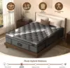 King Mattress 14Inch Soft Memory Foam Hybrid Mattress in Box Plush Feel King Size Mattress with Supportive Pocket Coil 3