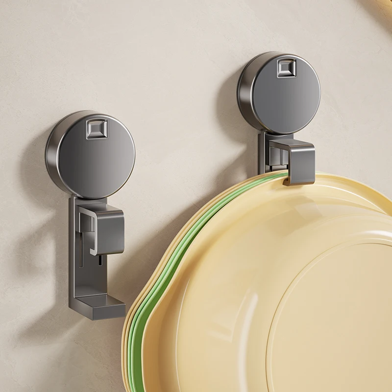1/2PC Saugnapf Haken Wand Montiert Waschbecken Lagerung Haken Halterung Bad Becken Lagerung Rack Halterung Platzsparende kunststoff Haken – Detail 19