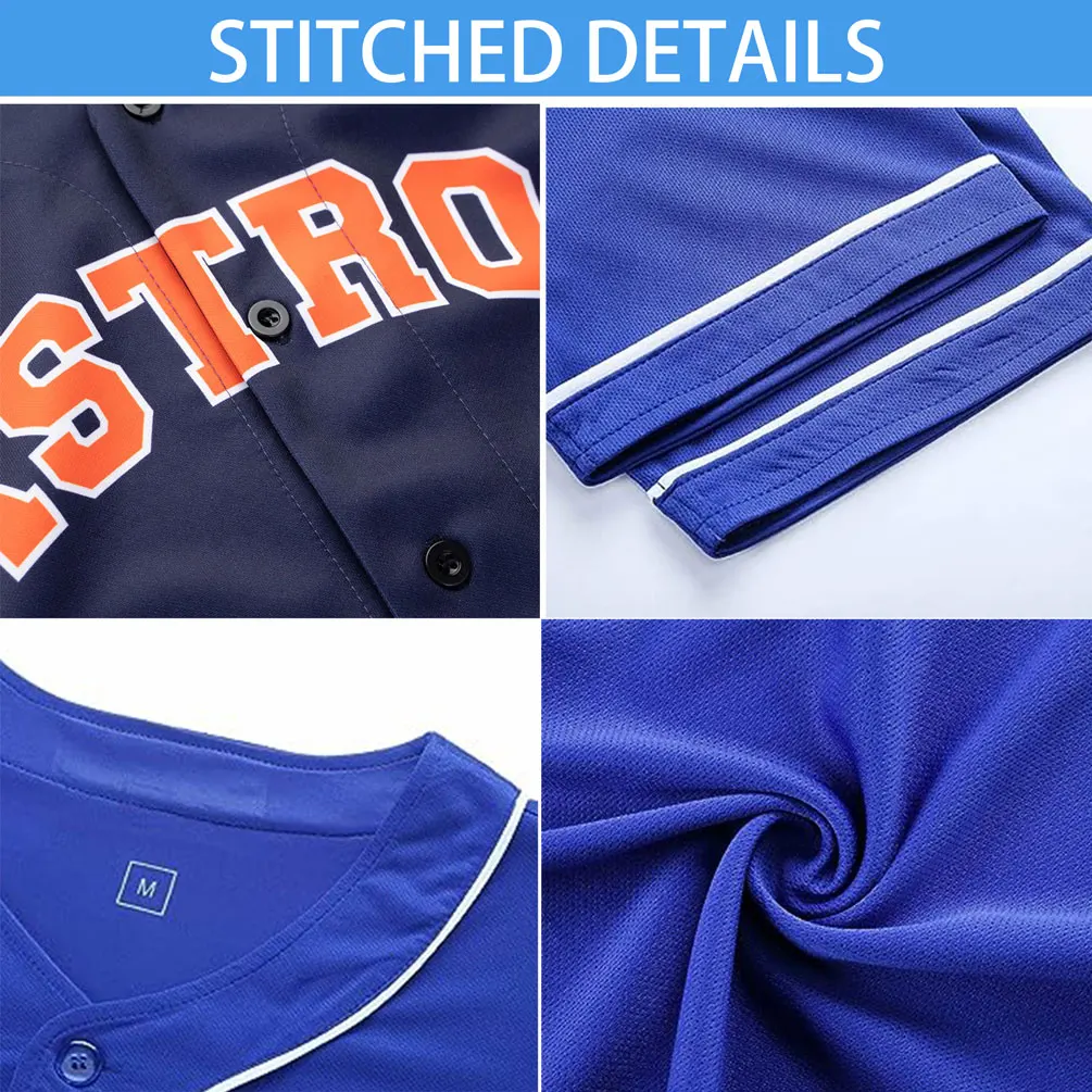 Baseball Jersey Breathable Sportswear Team Training T-shirts School Uniform Personalized Name Number