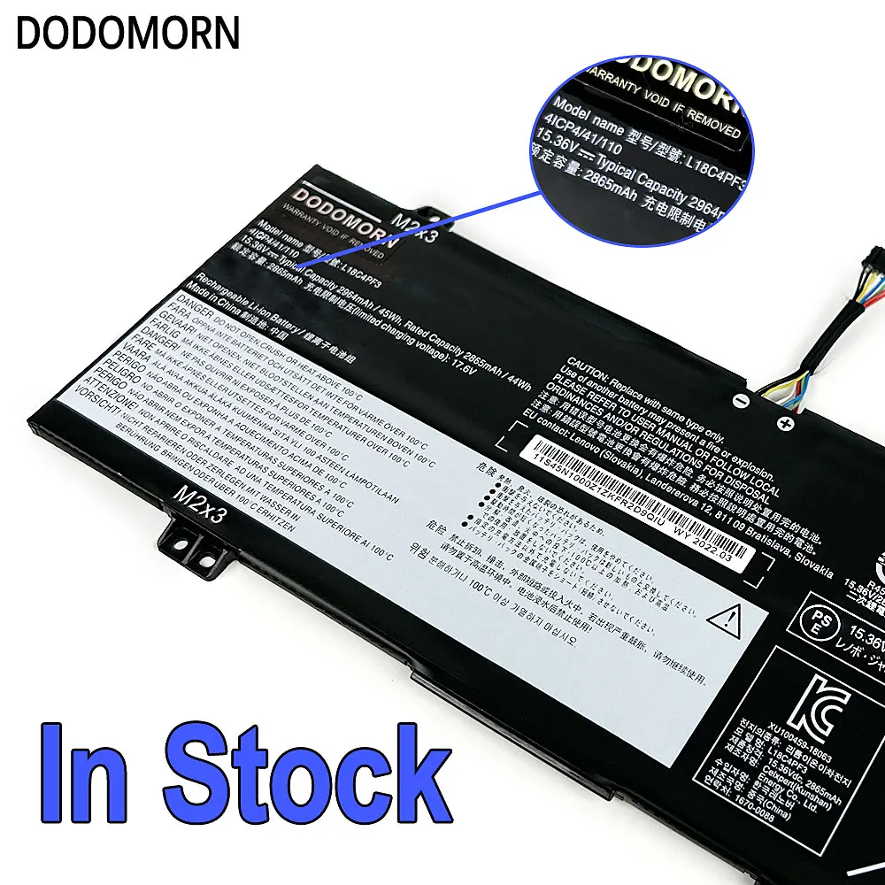 Bateria do Portátil para Lenovo Ideapad Lenovo Ideapad S54014iwl C340-14api C340-14iwl Flex-14api Xiaoxin Air142023 K3-iwl 2865mah L18c4pf3 Novo - Imagem 3