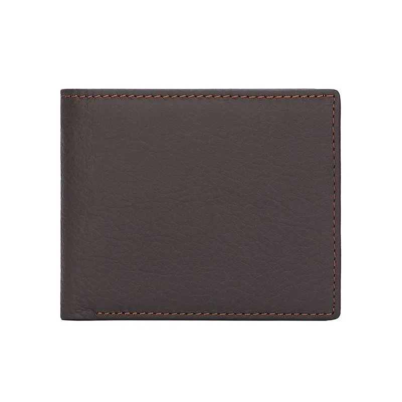 New style vintage casual men's wallet multi-card slot wallet genuine leather short men's coin card holder