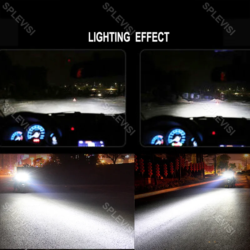 Snowmobile LED Headlights 2x 70W LED Headlights Pure White 6000K For Arctic Cat M5 M6 M7 M8 Firecat 500 600 700 F5 F6 Snowmobiles