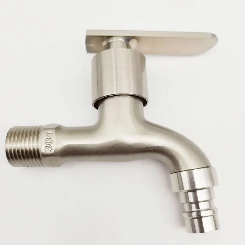 G1/2'' Washing Machine Tub Tap 304 Stainless Steel Brushed Clod Water Faucet Wall Mount Outdoor Garden Faucet water tap faucet,garden bibcocks,washing machine faucet