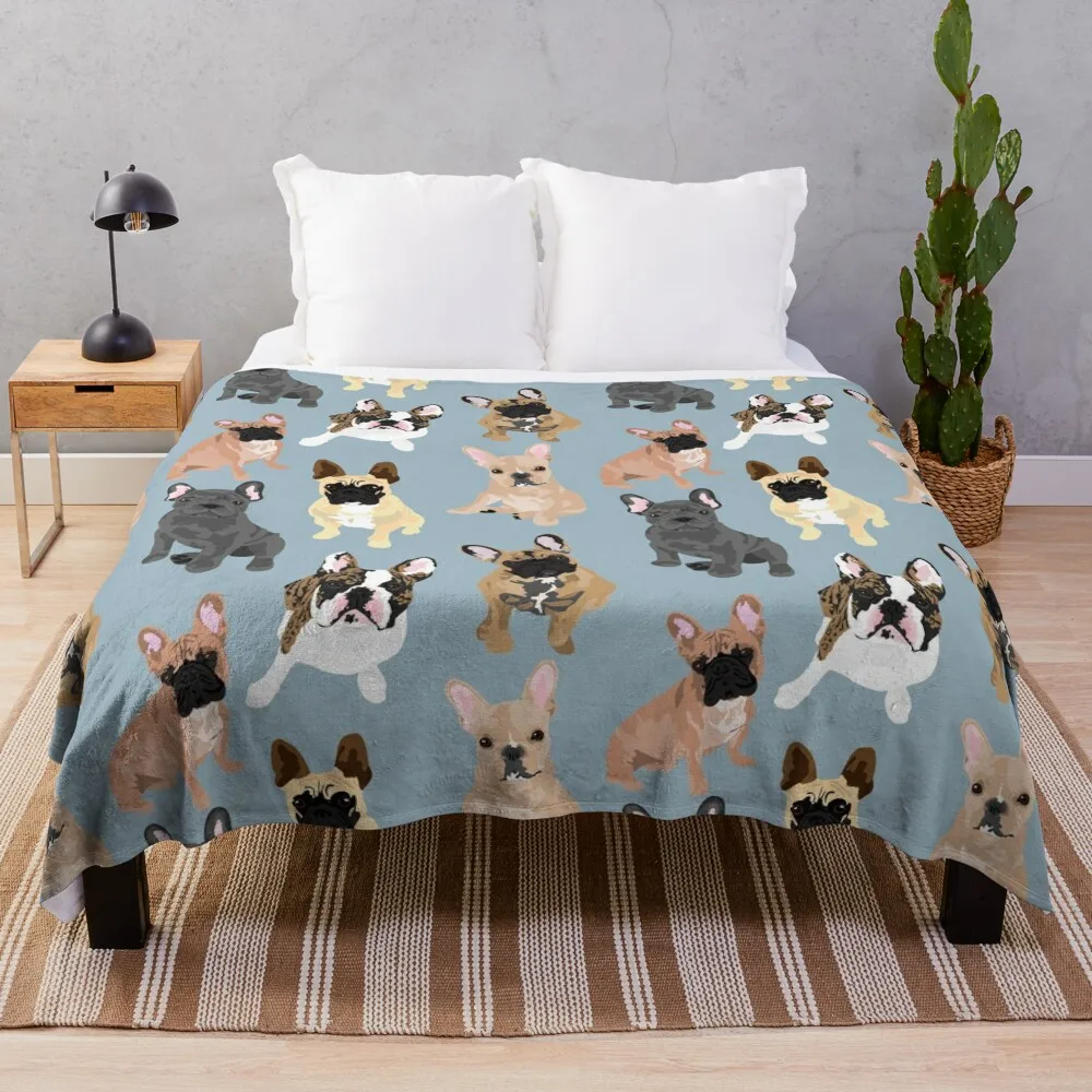 

Frenchie Throw Blanket Soft Big sofa bed Fashion Sofas For Sofa Thin Comforter Blankets