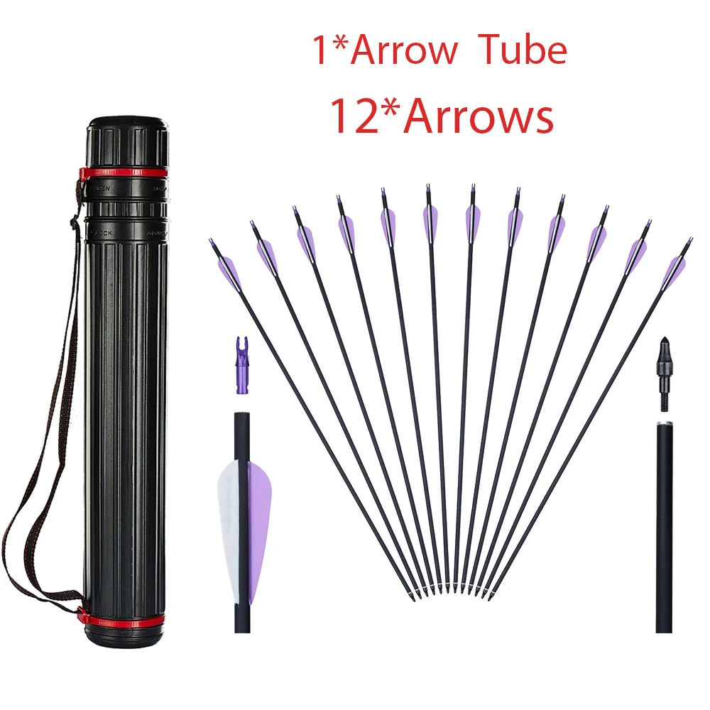 Premium 31 Carbon Hunting Arrows with Removable Tips