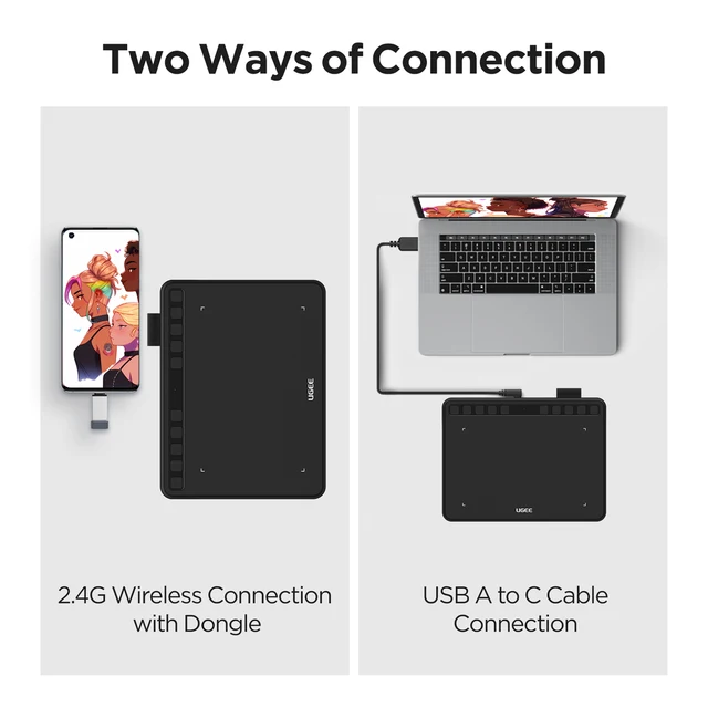 Tavoletta Grafica UGEE S640 Da 6.3x4 Pollici - Per Disegnare, Annotare E Insegnare Online Con 8192 Livelli Di Pressione - Foto 10