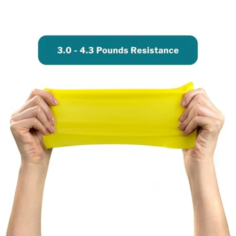 Can Do Exercise Resistance Band - Workout Bands for Physical Therapy - Yellow, Extra Light Resistance - 5 in x 50 yd, 1 Count