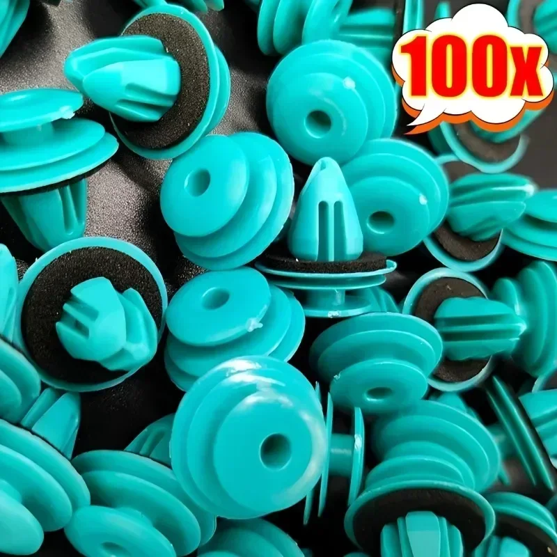 100-20PCS Auto Door Panel Clip with Seal Ring Auto Fastener Rivet Bumper Clip Retainer Car Interior Retaining Accessories