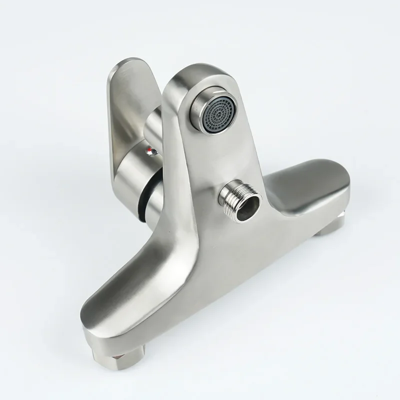 304 stainless steel shower faucet, bathroom hot and cold switch, bathtub faucet, triple shower showerhead, mixing valve