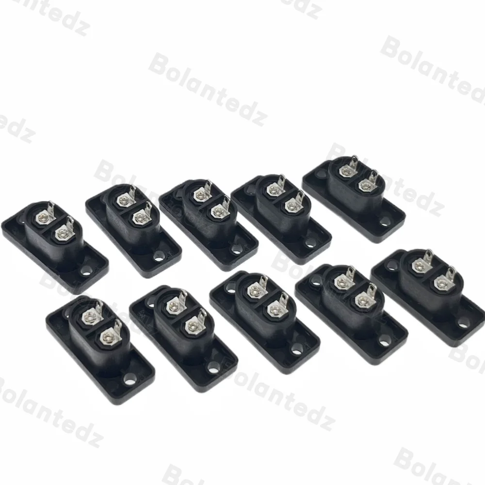 Compact Embedded Power Socket with Plug Connector - 250V, 2.5A/5A Capacity