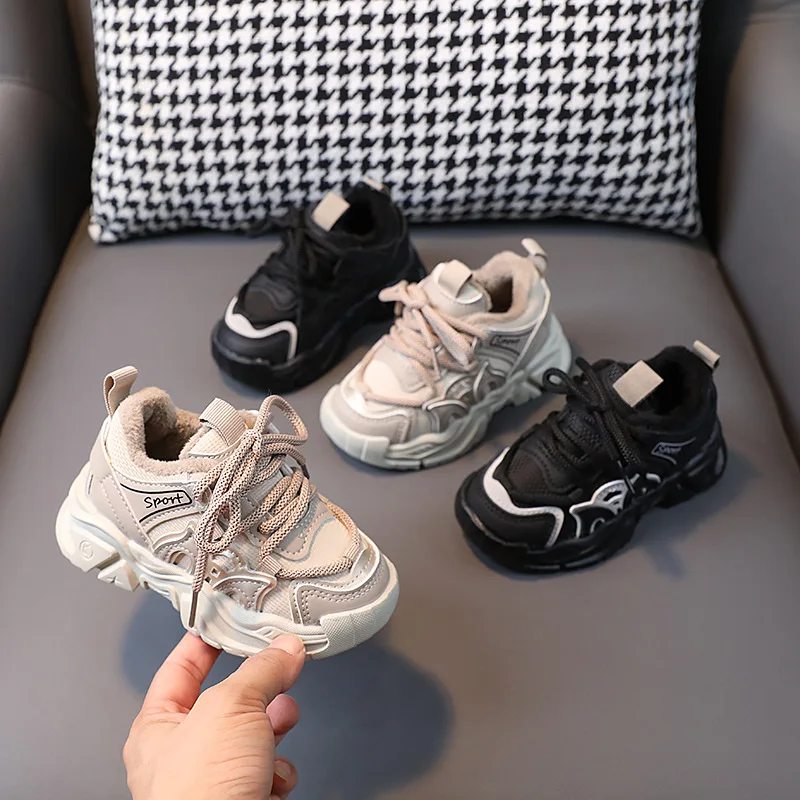 children-sneaker-1-6-years-old-fleece-lined-warm-boys'-cotton-shoes-girls'-casual-shoes-baby-toddler-shoes