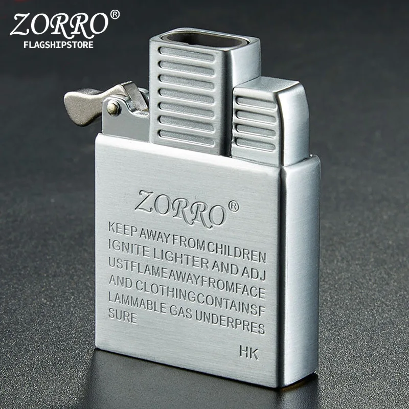 

ZORRO двойная огнеупорная зажигалка газовая струйная ветрозащитная кремневая бензиновая масляная Зажигалка надувная Бутановая керосиновая подкладка инструмент «сделай сам»