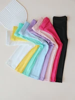Pantalons pour filles, leggings élastiques doux pour enfants, couleur bonbon, pantalon skinny pour filles, pantalon uni pour enfants de 2 à 12 ans, vêtements de tous les jours 2