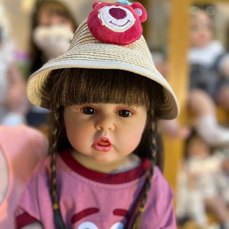 

Imitation Doll Baby Soft Adhesive 60CM Reborn Doll Children's Toy Full Soft Adhesive Doll DIY Doll Gift Girl Toy Princess Doll