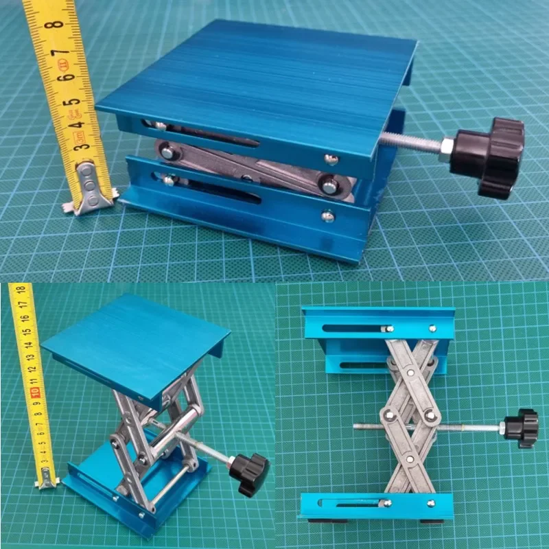 Adjustable Aluminum Alloy Lifting Platform for Woodworking and Engraving