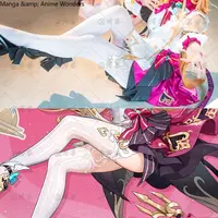 New Escoffier Genshin Impact Cosplay Printed Pantyhose Socks Stockings Game Halloween Costume JK Accessory Anime Birthday Gift