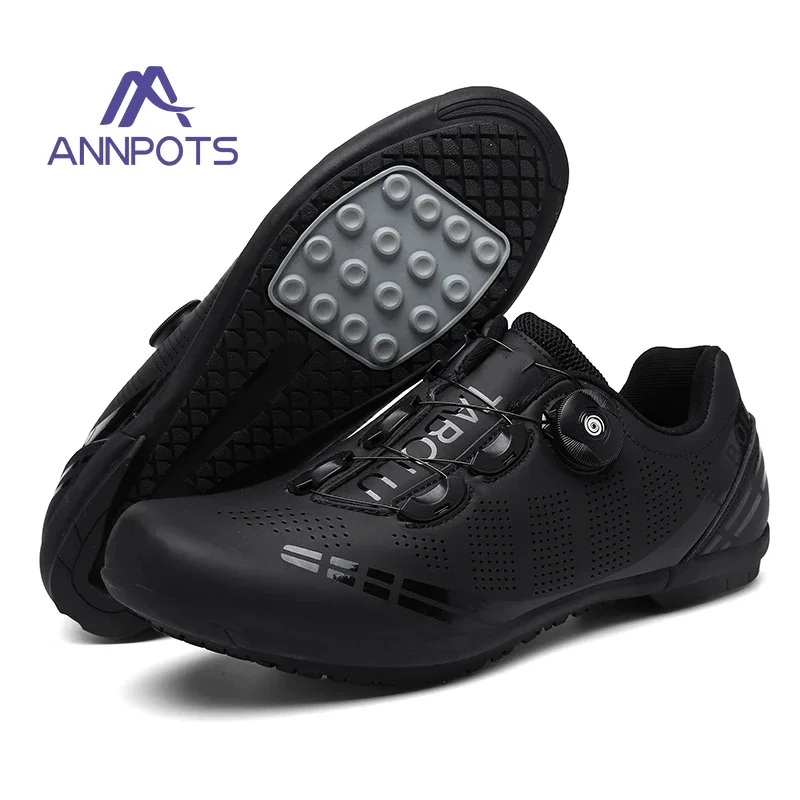 Chaussures De Cyclisme VTT/Route Hommes - Plates, Compatibles SPD - Légères Et Respirantes - Tailles 37 à 49
