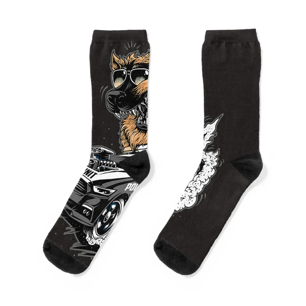 

German Shepherd Police K9 Unit Socks aesthetic football Climbing Socks Men's Women's