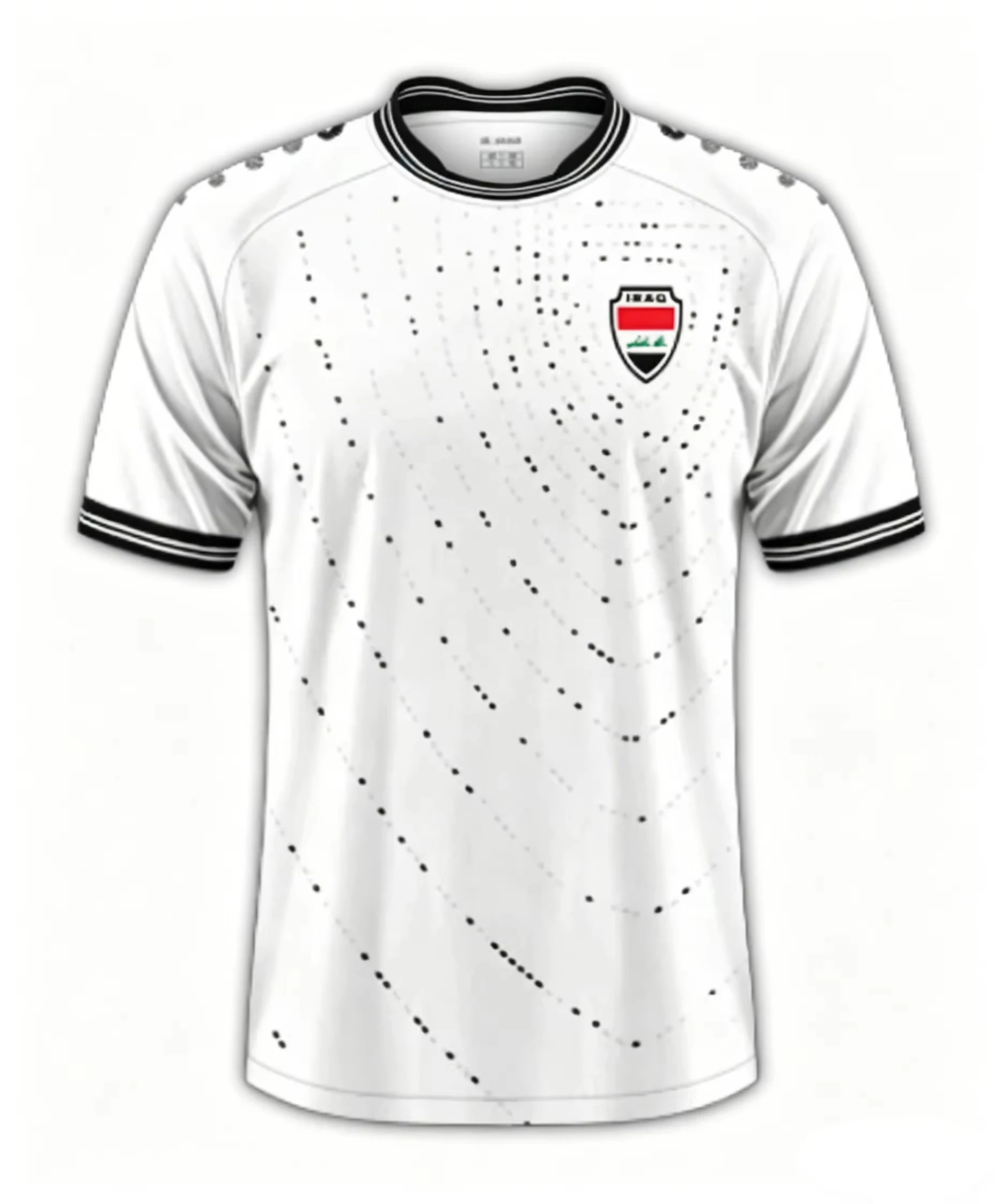 2026 Iraq Style Away Football Jersey. This lightweight soccer sports top is comfy for adult men daily wear and outdoor training. - Image 2
