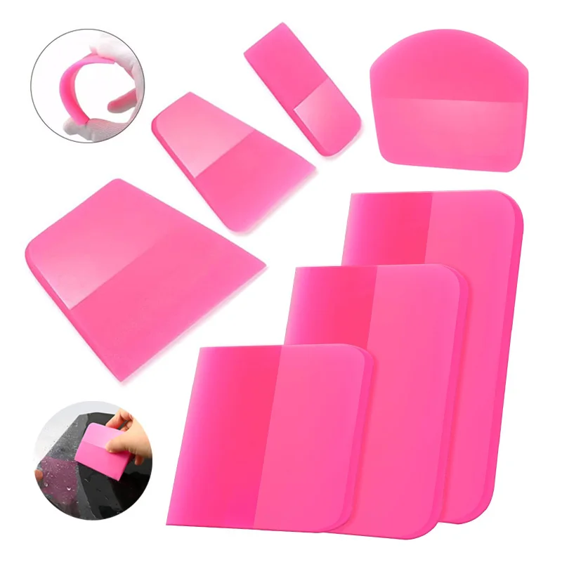 Car PPF Squeegee Soft TPU Rubber Blade Glass Window Cleaning Water Remover Paint Film Scraper Carbon Wrap Vinyl Film Tool 7 Size Car PPF Squeegee Soft TPU Rubber Blade Glass Window Cleaning Water Remover Paint Film Scraper Carbon Wrap Vinyl Film Tool 7 Size