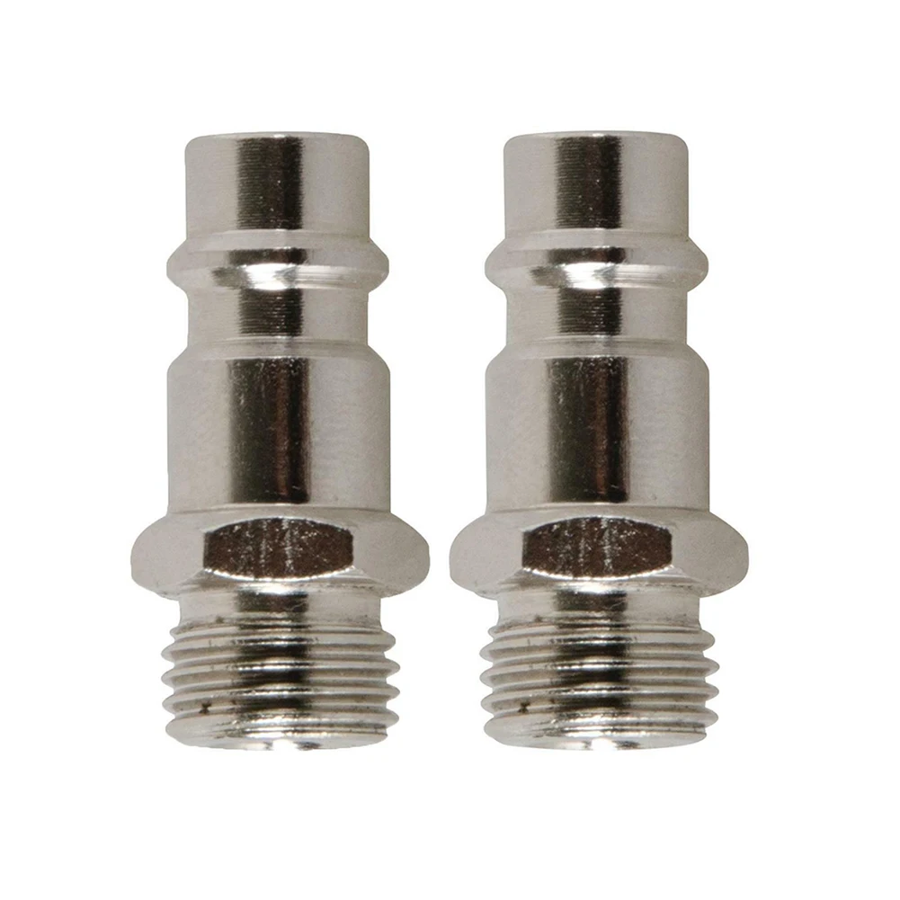 32mm Quick Release Euro Compressed Air Line Coupler Connector Fitting 1/4in Male Adapter 2Pcs air line fitting