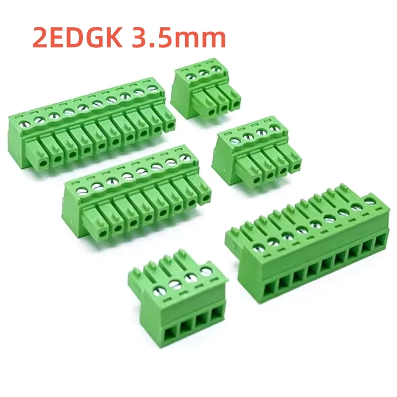 10 шт., клеммные колодки KF2EDGK 3,5 2P-10P для печатной платы, 15EDGK, 3,5 мм, 2PIN -10PIN MC 1,5/ 2-ST-3.5-1803578, PHOENIX CONTACT KEFA deson