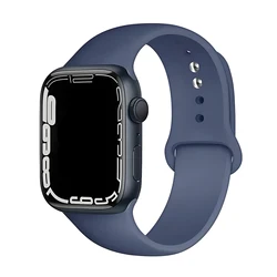 Premium Silicone Sport Band for Smartwatches - Versatile and Stylish Bracelet (Ice Ocean Blue)