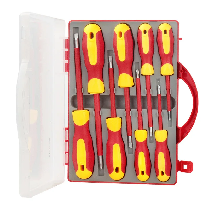 8 PCS Insulated Screwdriver Set Slotted Phillips High Voltage Resistant Screw Driver Electrician's Professional Tools Hand Tools