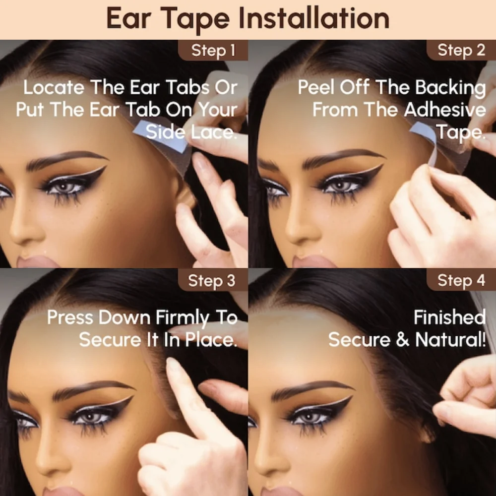 UNice PreEverything 13x4 Frontal Wig Human Hair Body Wave Lace Front Wig Pre Cut Pre Bleached Pre Plucked Lace Wig Ready To Wear 4