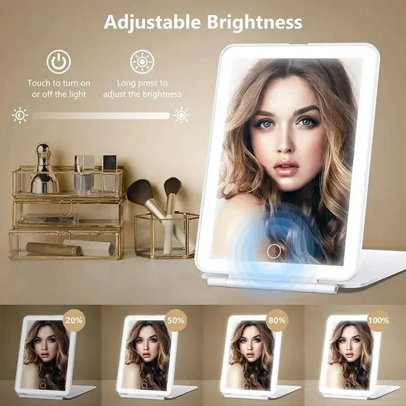 Portable Folding LED Makeup Mirror 5