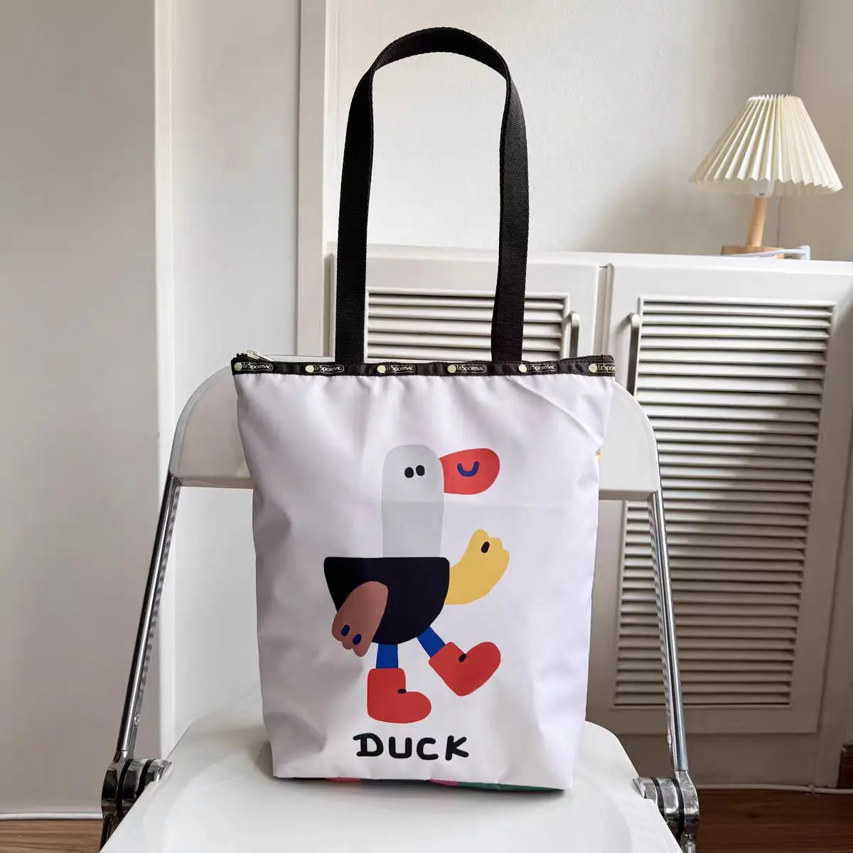 

Japanese 2024 Duck Duck shoulder bag document book bag Cute commuter Tote bag