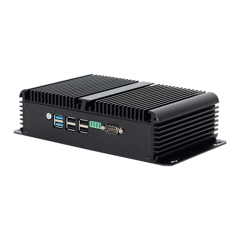 Fanless Industrial Mini PC Intel N100 Processor 4x 2.5G Ethernet Mini-PCIE Expansion WiFi 4G SIM Support Windows Linux Openwrt 4