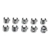 Clips Glass Bracket Clamp Silver Zinc Alloy 10pcs Chrome For Fixing Bathroom Glass Holders Home Shelf Support Shelves 5
