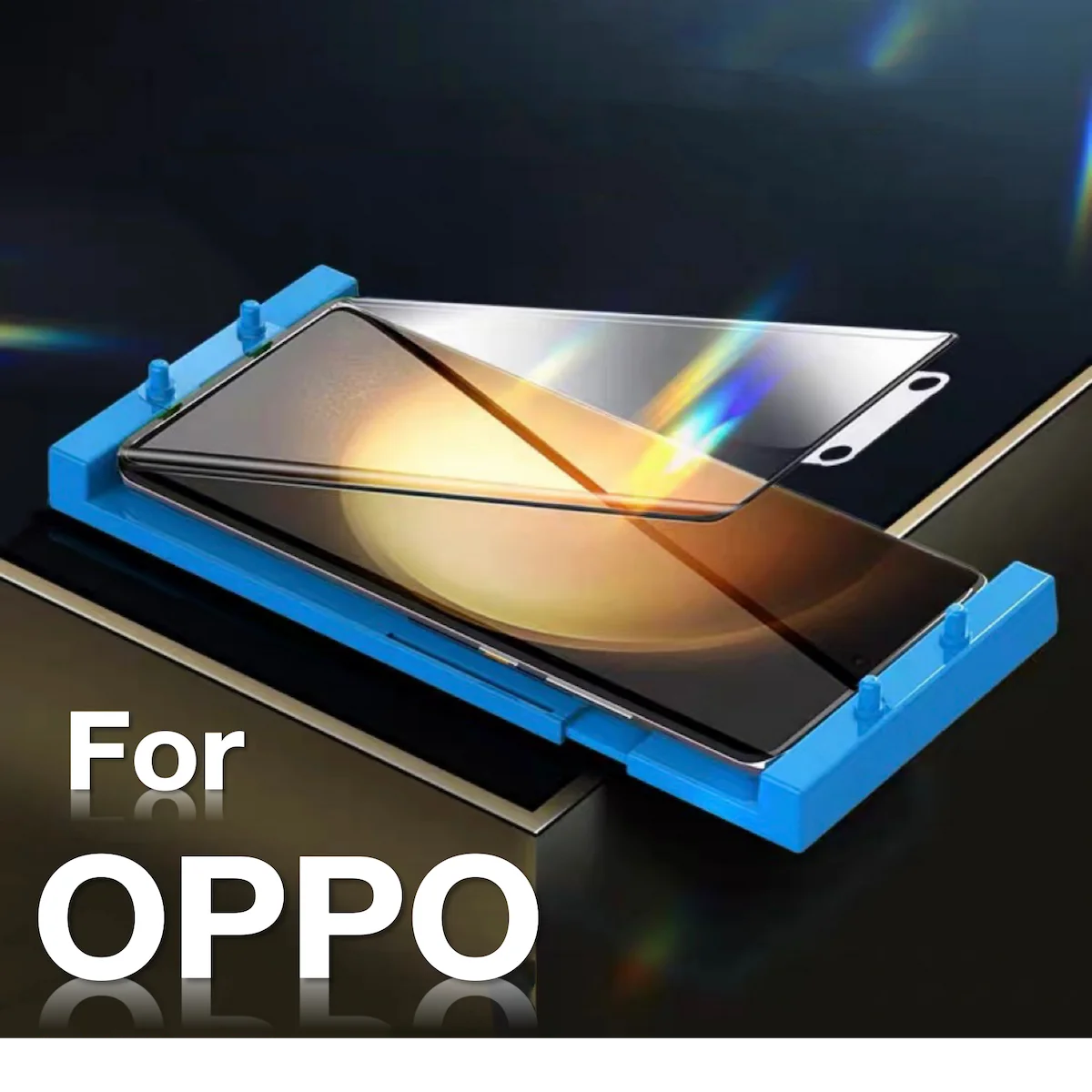 

for OPPO Find X5 X6 X3 X2 Pro Reno 9 10 8t 6 5 4 3 Pro Plus Explosion-proof Screen Protector Glass Protective with Install Kit