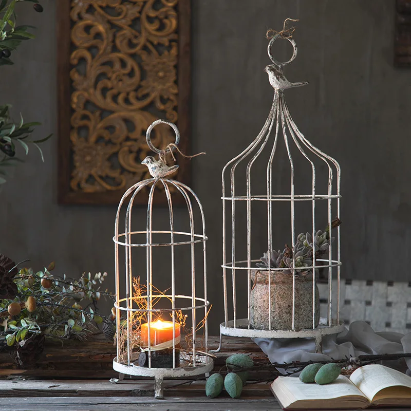 

Essential Oil Burner Candle Jars Holder Candle Stick Holder Bird Cage Decoration Porta Candele Christmas Decoration XF40XP