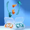 Silicone Corded Ear Plug Protector Reusable Anti Lost Hearing Protection Noise Reduction Safe Swimming Work Earplugs With Rope 5