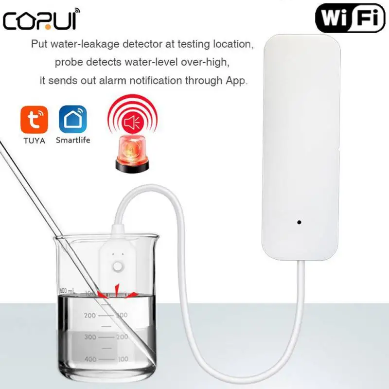 Overflow Protection Wifi Water Sensor Leakage Sensor Water
