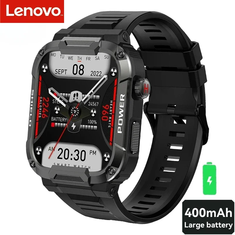 

Lenovo New Bluetooth call Smart Watch Men IP68 5ATM Waterproof Outdoor Sports Tracker Health Monitor Smartwatch For Android IOS