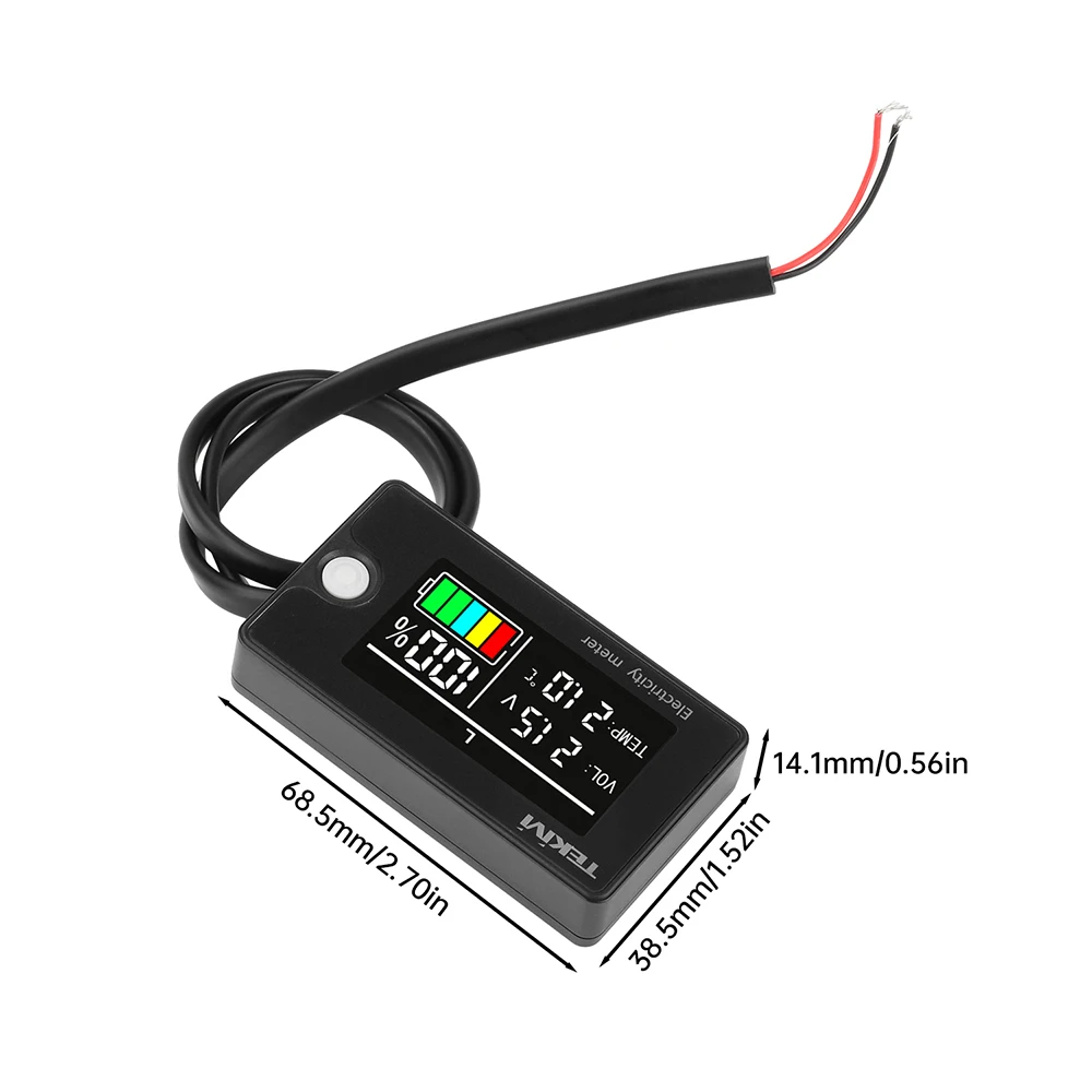 DC 8–100 V Farbbildschirm, Spannung, Leistungsmesser, LCD-Digitalanzeige, Stromanzeige, ternäres/Lithium-Eisen/Säure-Batterie – Detail 14