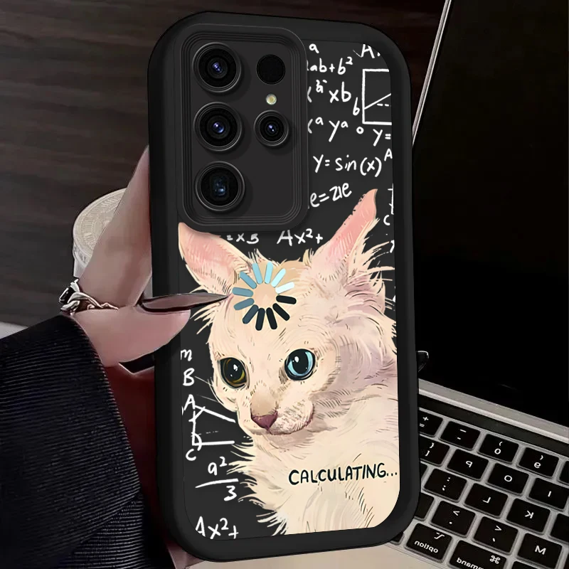 Surprised Thinking Cat Phone Case - Cute and Durable Design