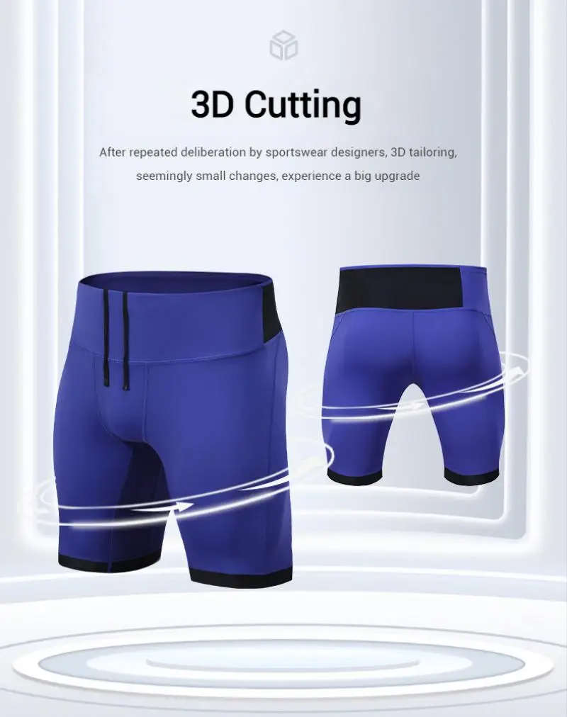 (S-2XL)Men Women Racing Shorts 80% Nylon Compression Moisture-Wicking Marathon Trail Running Tights with Mesh Pockets