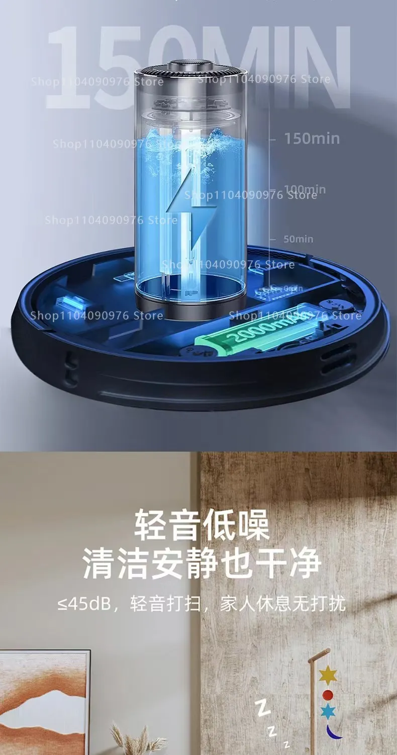 Smart Floor Washing Robot with Dual Mop Auto Mopping Self Cleaning and Humidifyi