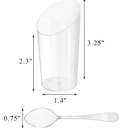Description Picture 4 of itemPlastic spoons for pudding, ice cream, foam, dessert, picnic, party, dessert packaging, Christmas supplies, 80ml, 40 pieces