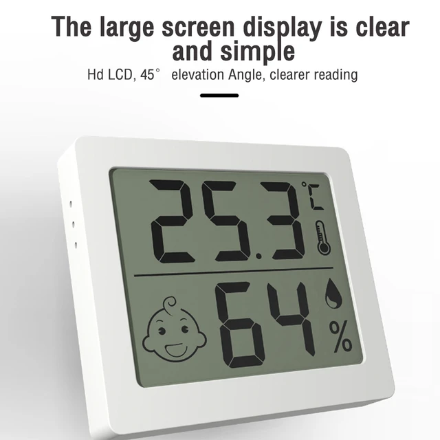 Simple Style Digital Hygrometer Indoor Thermometer Room Thermometer & Humidity  Gauge Long Standby for Household Office - AliExpress