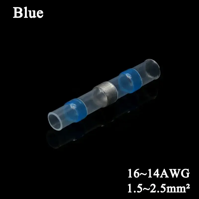 10 ~ 500pcs Solder Seal  Wire Connectors Kit Heat Shrink Butt Crimp Terminals Waterproof Electrical Cable Splice Connector - Image 8